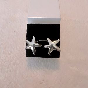 NWOT Sterling Silver Starfish Earrings